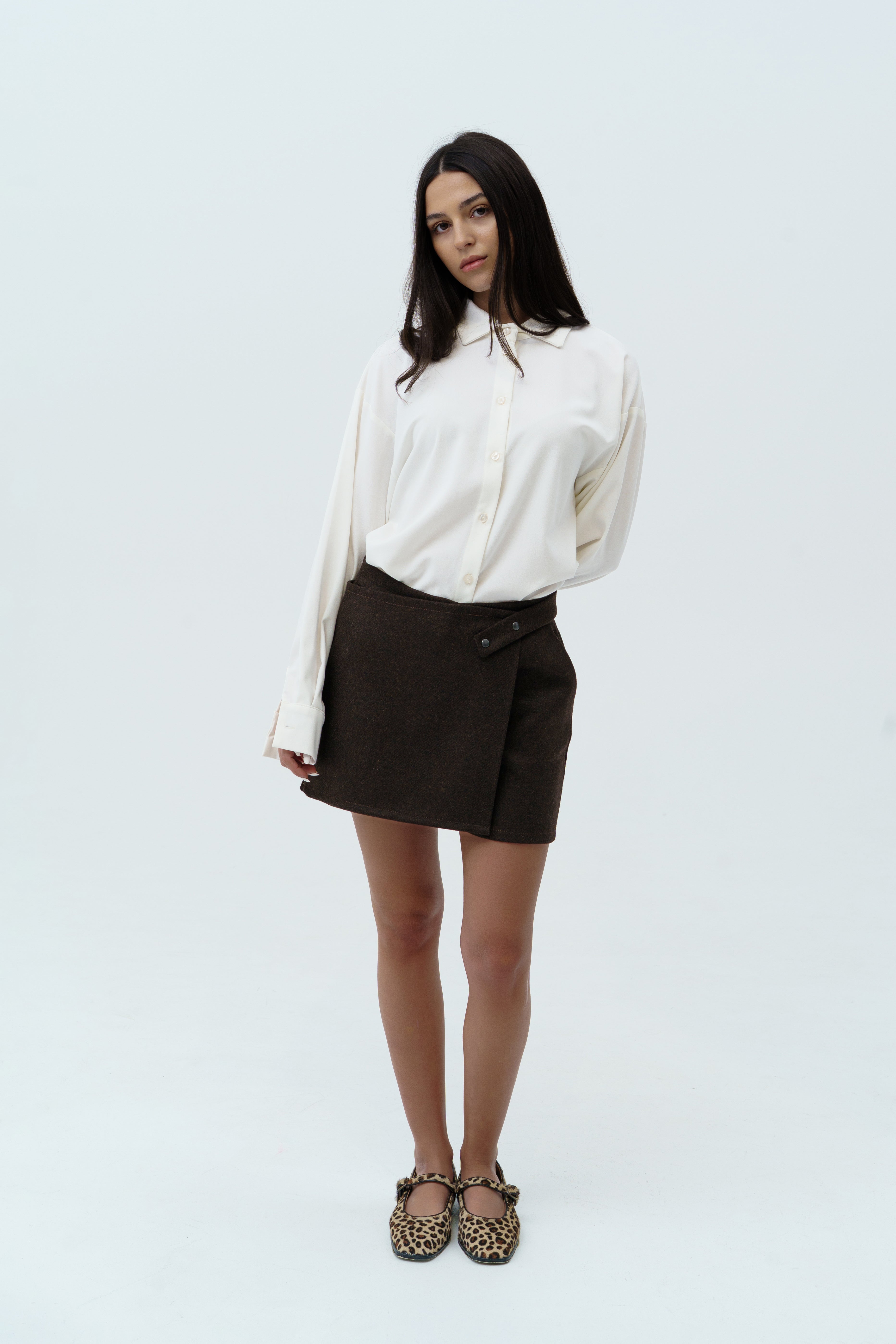 Brown short-skirt