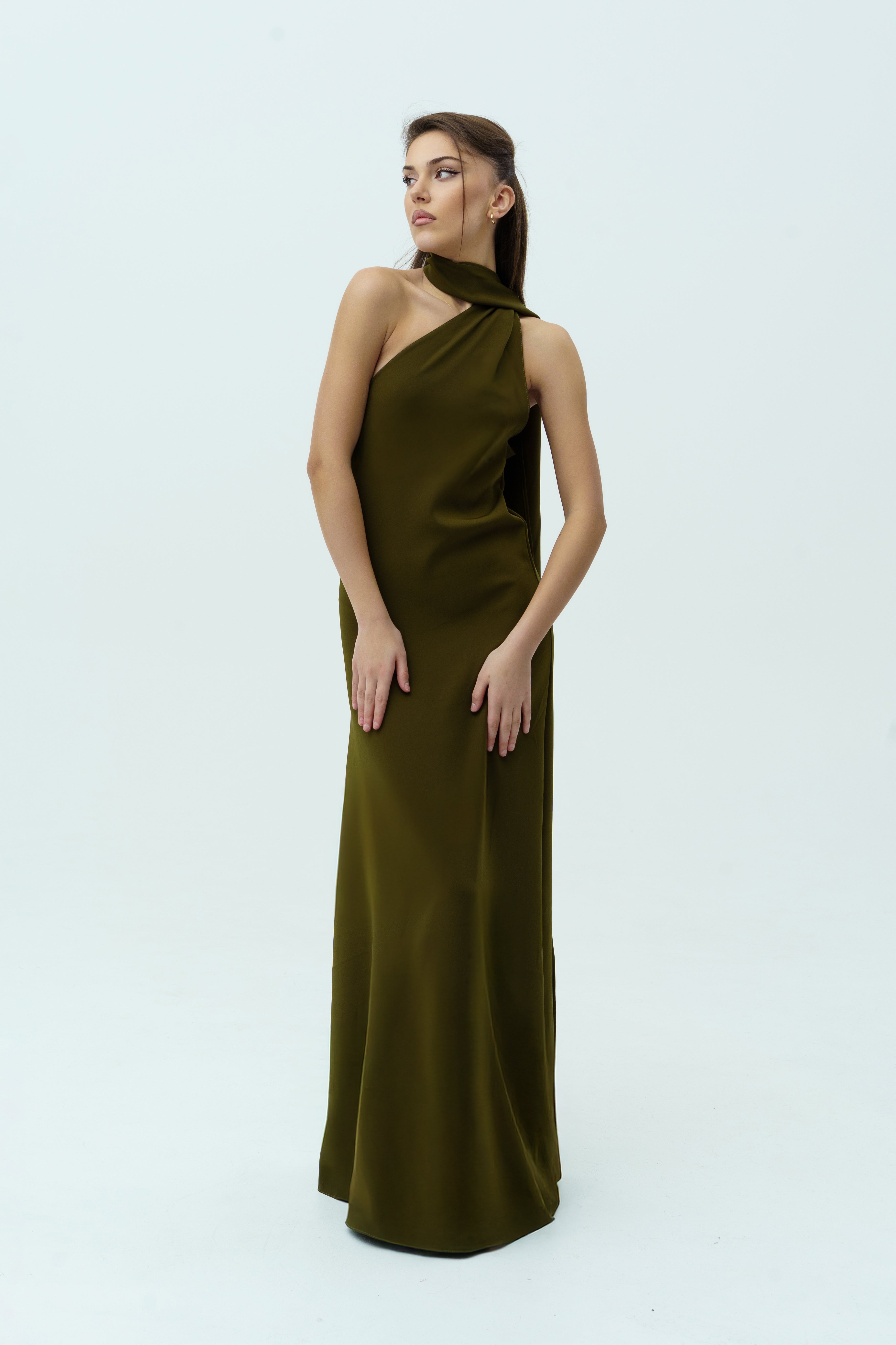 Long green dress