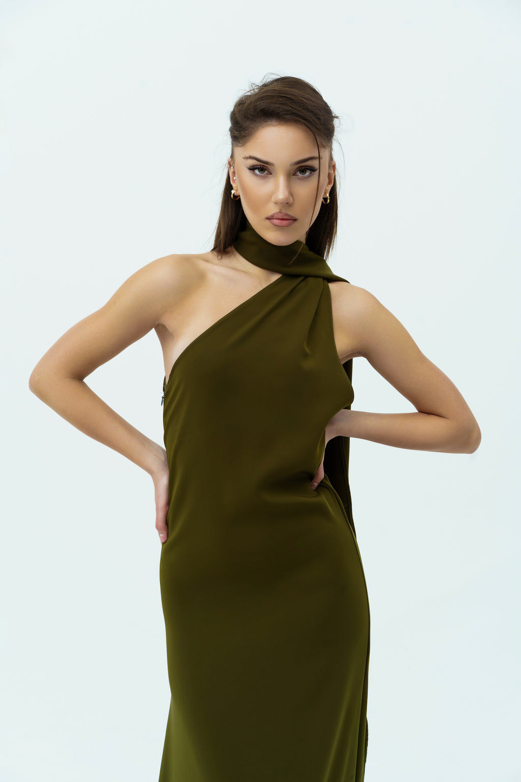 Long green dress