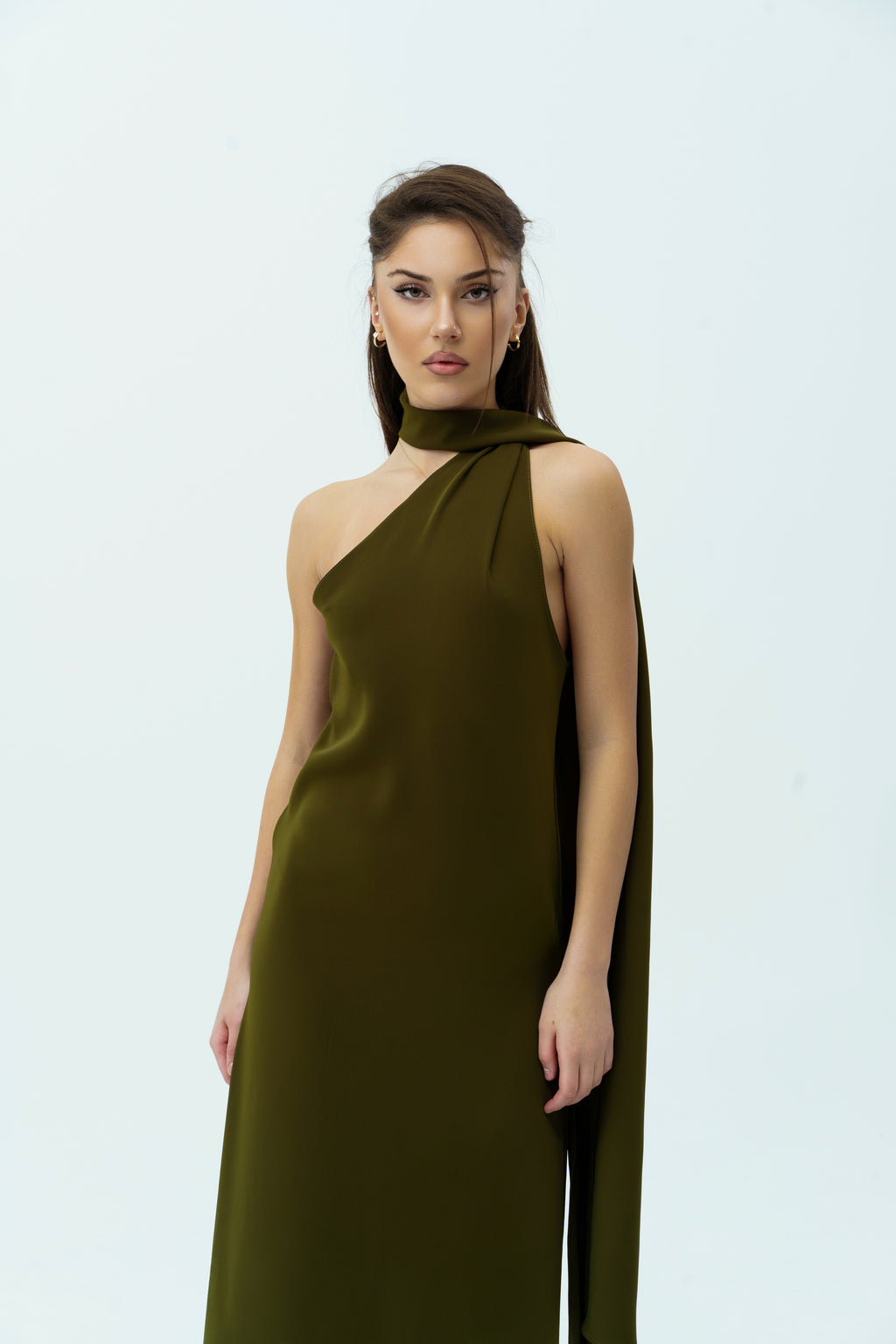 Long green dress