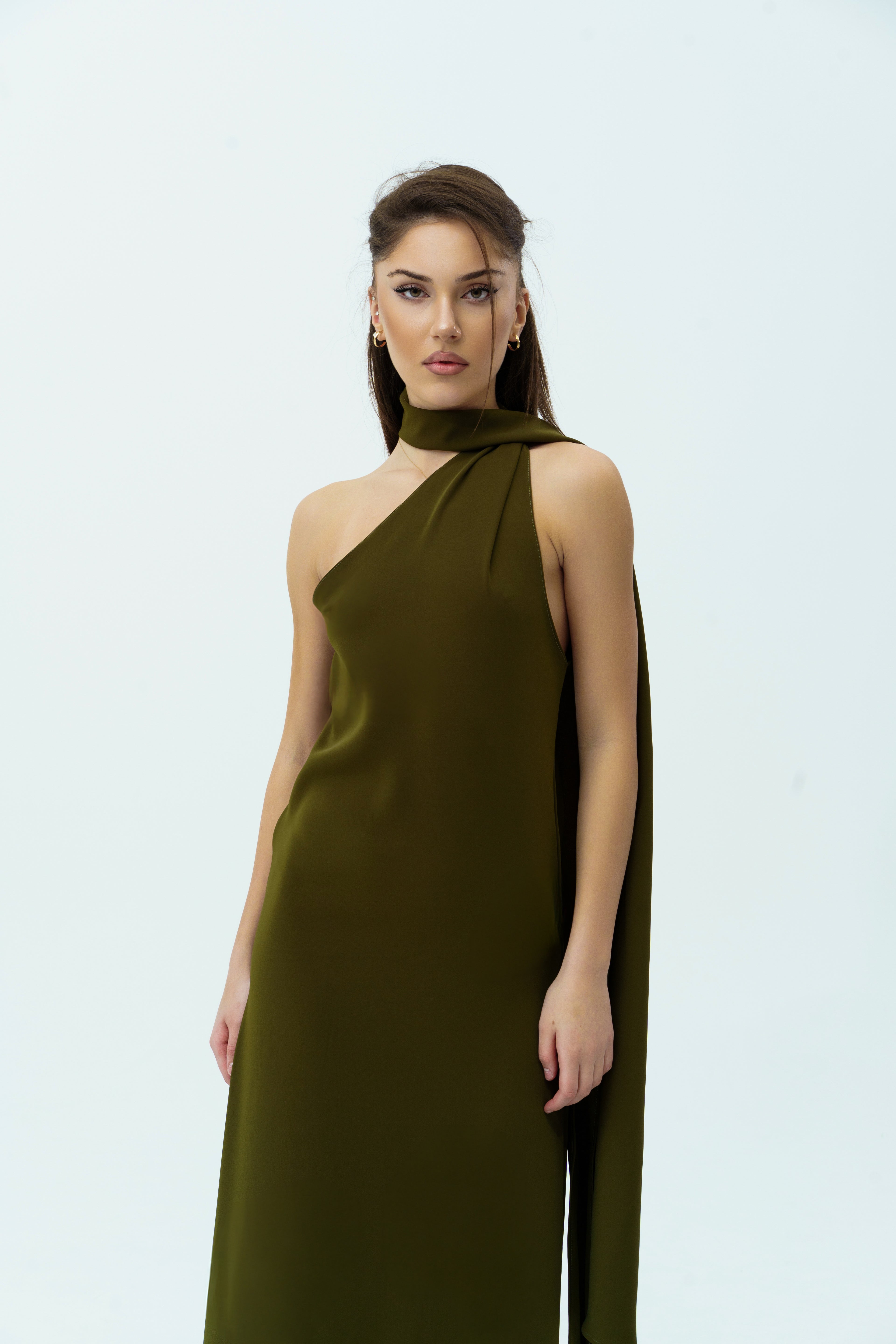 Long green dress