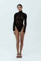 Lace black bodysuit