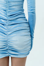 Velvet blue dress