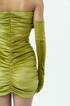 Velvet green dress