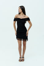 Black lace dress