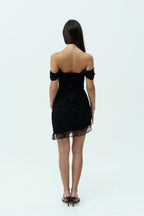 Black lace dress