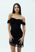 Black lace dress