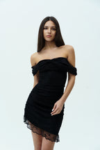 Black lace dress