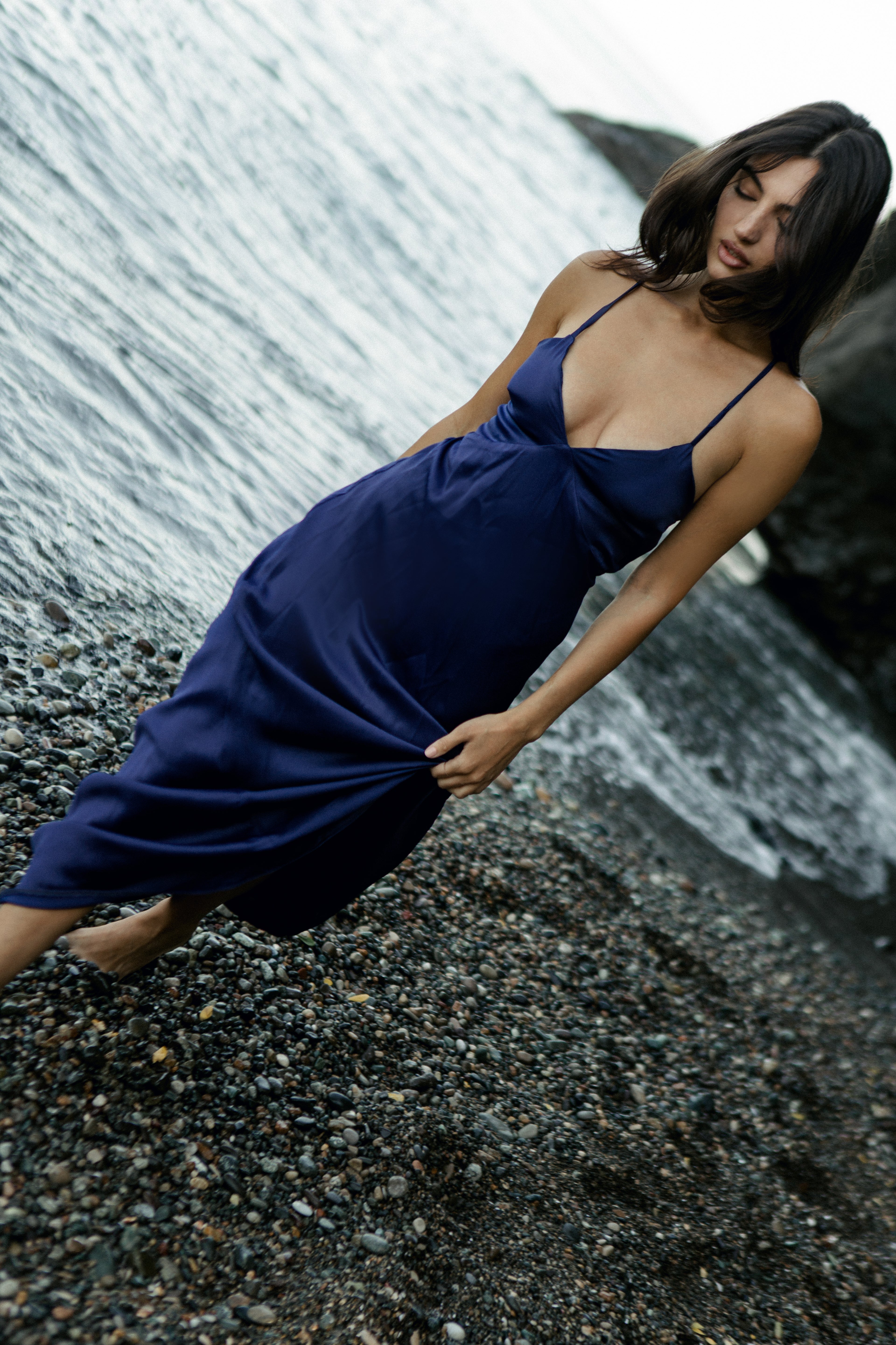 Navy blue dress