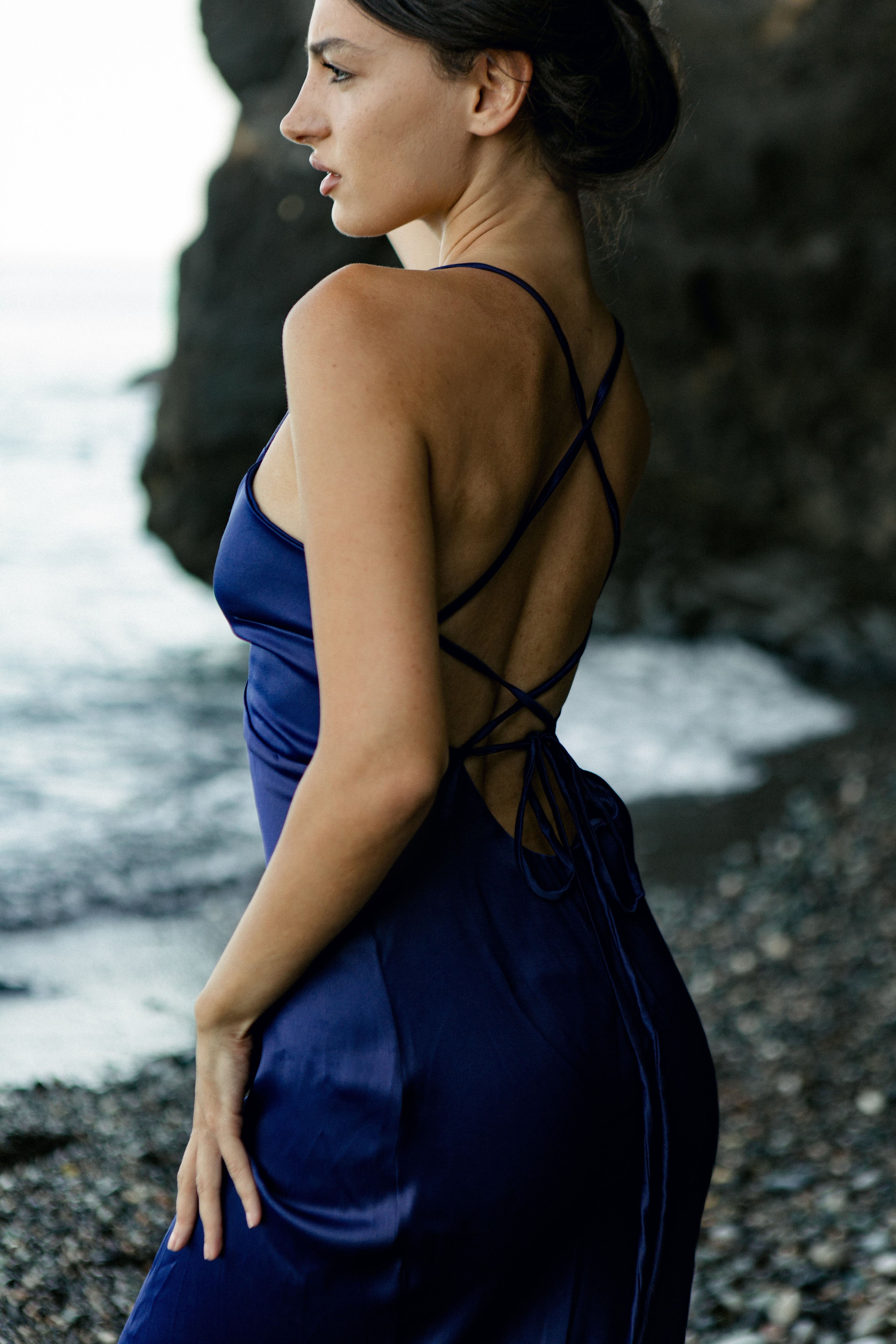 Navy blue dress
