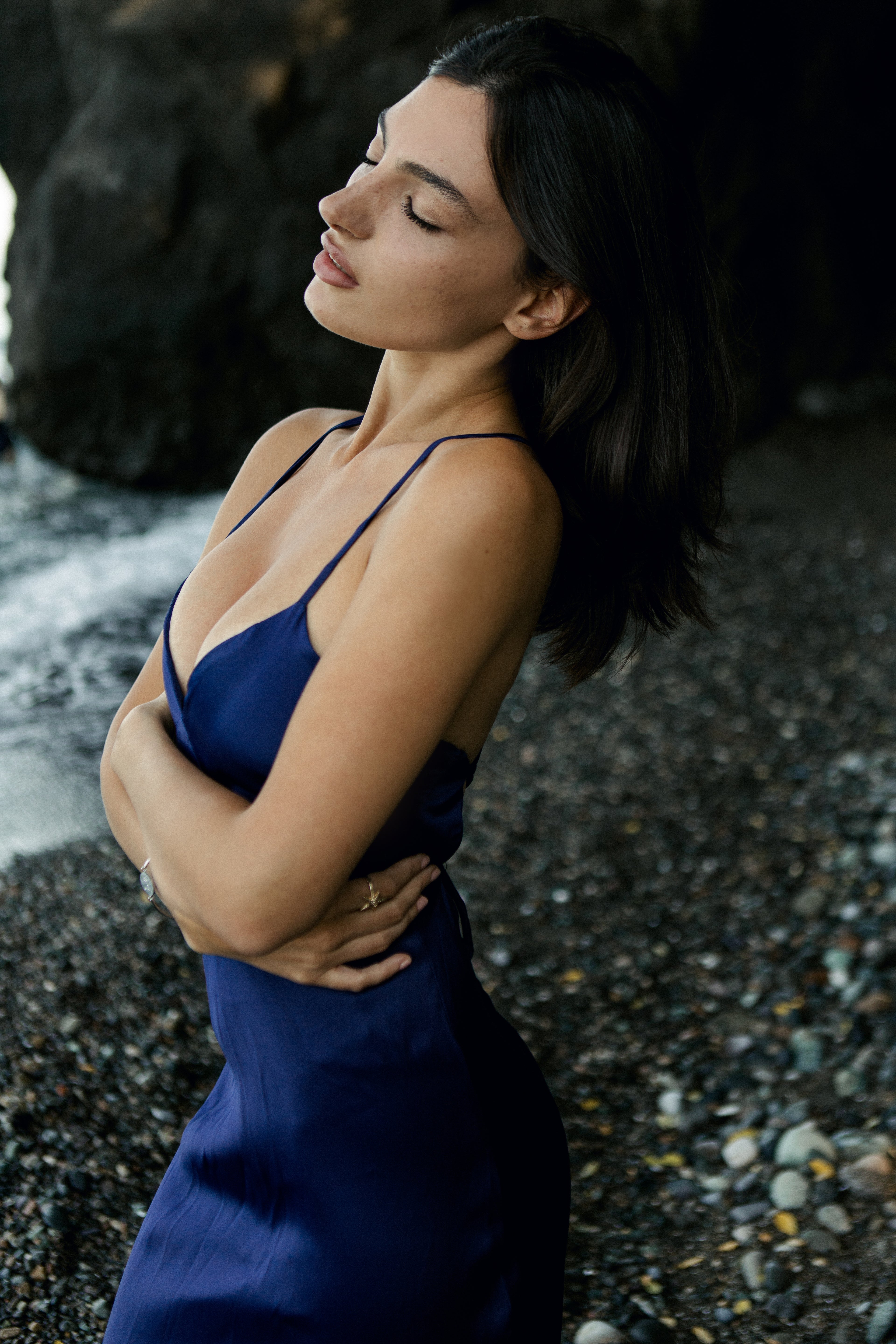 Navy blue dress
